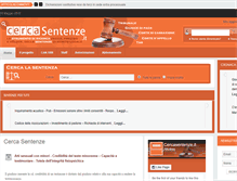 Tablet Screenshot of cercasentenze.it